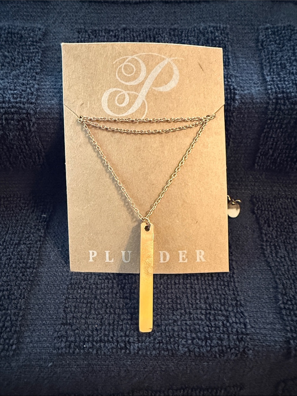 Plunder Gold Bar Necklace